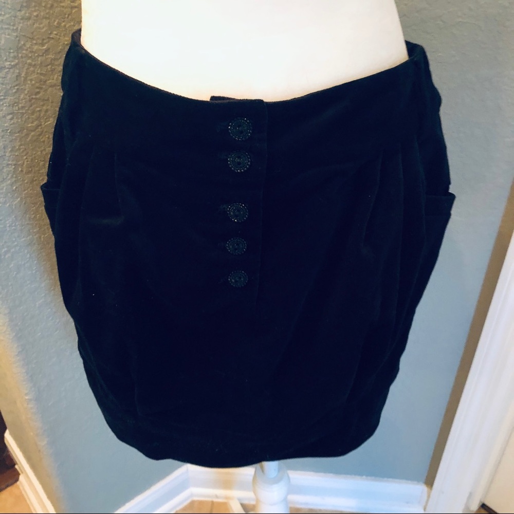 Lip Service Blacklist Velveteen Bubble Mini Skirt - Picture 2 of 2
